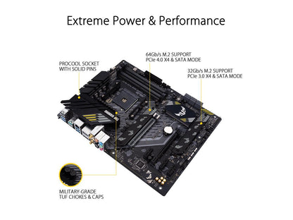 ASUS TUF GAMING B550-PLUS (WI-FI) AM4 AMD B550 SATA 6Gb/s ATX AMD Motherboard