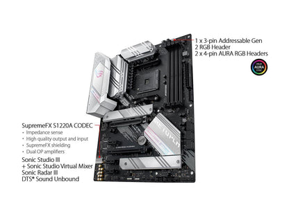 ASUS ROG STRIX B550-A GAMING AM4 AMD B550 SATA 6Gb/s ATX AMD Motherboard