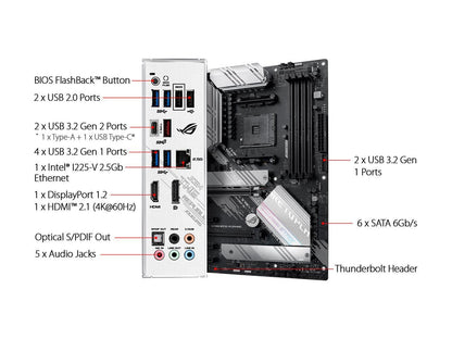 ASUS ROG STRIX B550-A GAMING AM4 AMD B550 SATA 6Gb/s ATX AMD Motherboard
