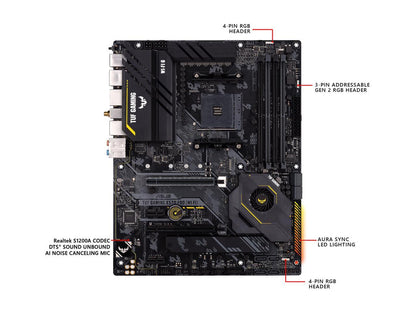 ASUS TUF Gaming X570-PRO (WiFi 6) AMD AM4 (3rd Gen Ryzen ATX Gaming Motherboard (PCIe 4.0, 2.5Gb LAN, BIOS Flashback, HDMI, USB 3.2 Gen 2, Addressable Gen 2 RGB Header and Aura Sync)