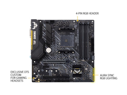 ASUS TUF GAMING B450M-PLUS II AM4 AMD B450 SATA 6Gb/s Micro ATX AMD Motherboard