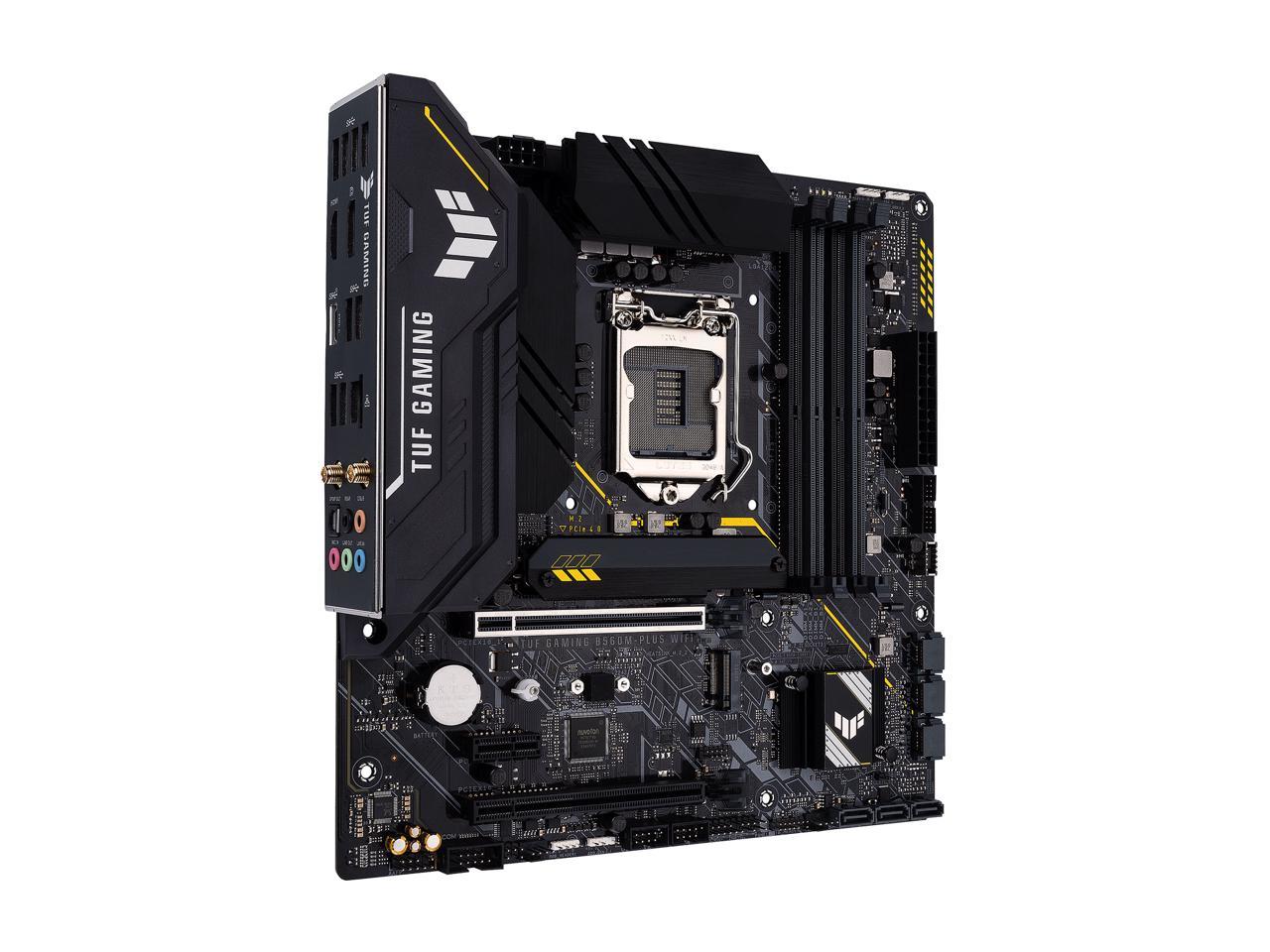 ASUS TUF Gaming B560M-PLUS WiFi LGA1200 (Intel®11th/10th Gen) Micro ATX Gaming Motherboard (PCIe 4.0, 2X M.2 Slots,8+1 Power Stages, 2.5Gb LAN, WiFi 6, USB 3.2 Type-C®, Thunderbolt™ 4 Support)