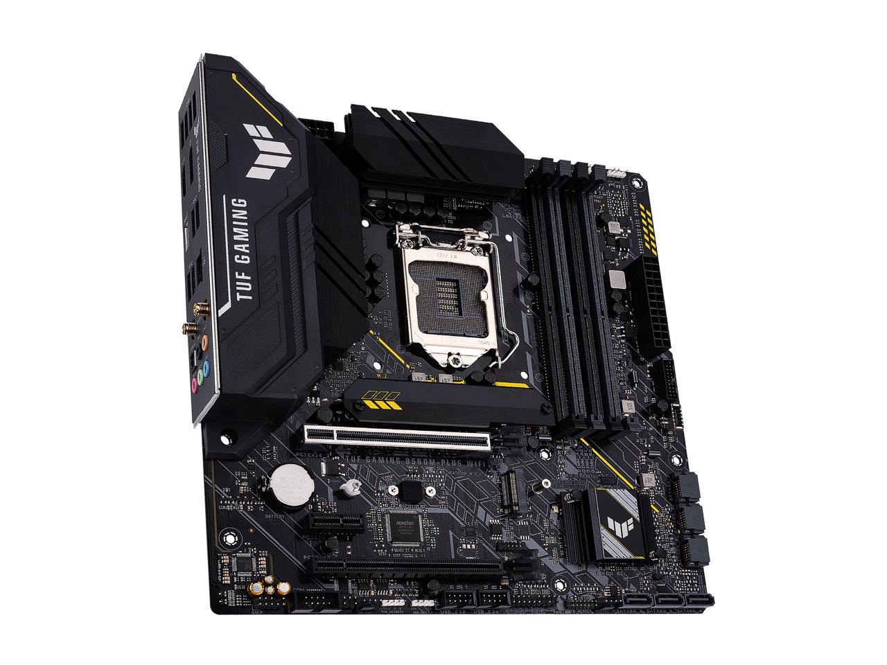 ASUS TUF Gaming B560M-PLUS WiFi LGA1200 (Intel®11th/10th Gen) Micro ATX Gaming Motherboard (PCIe 4.0, 2X M.2 Slots,8+1 Power Stages, 2.5Gb LAN, WiFi 6, USB 3.2 Type-C®, Thunderbolt™ 4 Support)
