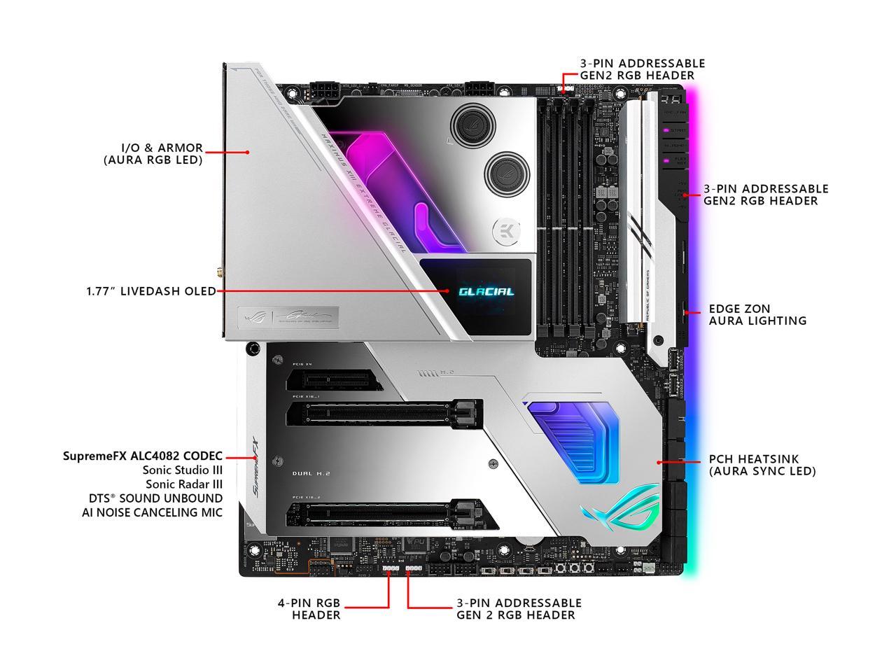 ASUS ROG Maximus XIII Extreme Glacial LGA 1200 Intel Z590 SATA 6Gb/s Extended ATX Intel Motherboard