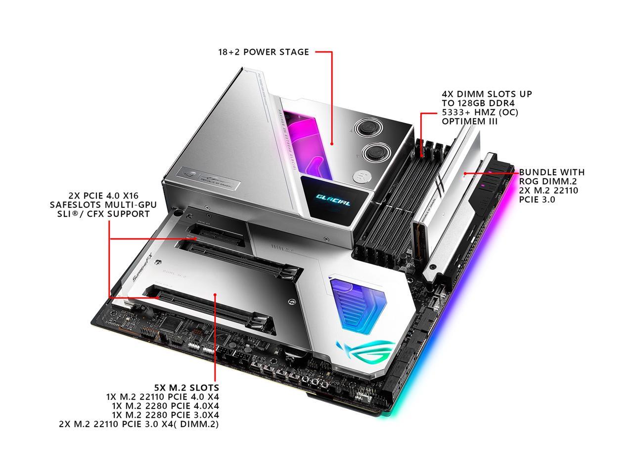 ASUS ROG Maximus XIII Extreme Glacial LGA 1200 Intel Z590 SATA 6Gb/s Extended ATX Intel Motherboard