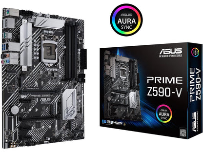 ASUS PRIME Z590-V LGA 1200 Intel Z590 SATA 6Gb/s ATX Intel Motherboard