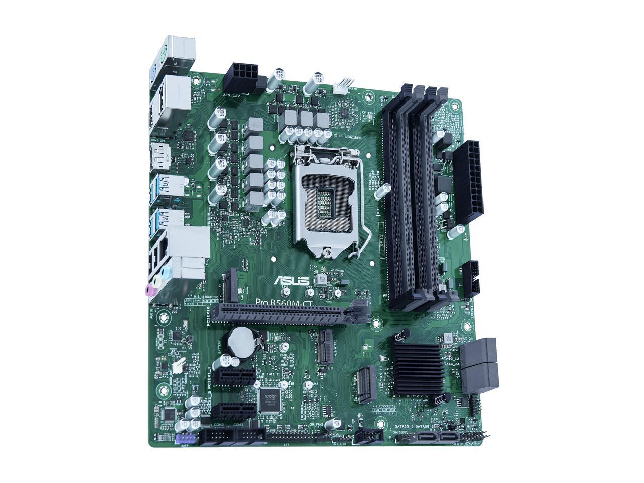 ASUS PRO B560M-CT/CSM LGA 1200 Intel B560 SATA 6Gb/s Micro ATX Intel Motherboard