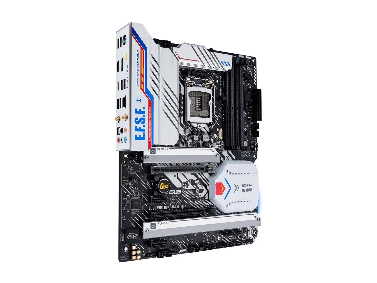 ASUS Z590 WIFI GUNDAM EDITION LGA 1200 Intel Z590 SATA 6Gb/s ATX Intel Motherboard