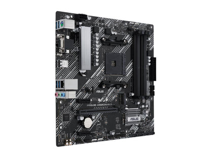 ASUS PRIME A520M-A II/CSM AMD AM4 (Ryzen 5000 Series) Micro ATX Commercial Motherboard (ECC Memory, M.2 Support, 1Gb Ethernet, DP/HDMI 2.1/D-Sub, 4K@60HZ, USB 3.2 Gen 1 Type-A, ARGB Header with AURA Sync and ASUS Control Center Express)