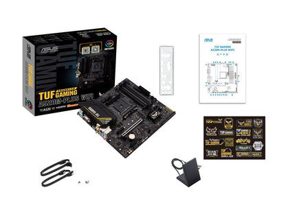 ASUS TUF Gaming A520M-PLUS (WiFi) AMD AM4 (3rd Gen Ryzen™) microATX Gaming Motherboard (M.2 Support, 802.11ac Wi-Fi, DisplayPort, HDMI, D-Sub, USB 3.2 Gen 1 Type-A and Aura Addressable Gen 2 headers)