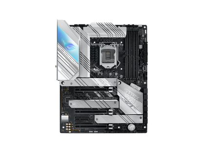 Asus ROG Strix Z590-A Gaming WiFi II Intel®Z590 LGA 1200 ATX motherboard with PCIe 4.0, 14+2 teamed power stages, Two-Way AI Noise Cancelation, AI Overclocking, AI Cooling, AI Networking, WiFi 6 (802.11ax), Intel® 2.5 Gb Ethernet.