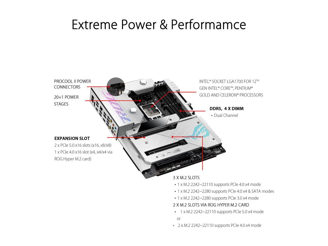 ASUS ROG Maximus Z690 Formula(WiFi 6E) LGA1700(Intel®12th&13th Gen) ATX gaming motherboard (PCIe® 5.0,DDR5,20+1 power stages,LiveDash 2â€?OLED,Five?M.2,1xPCIe 5.0 M.2, USB 3.2 Gen 2x2 front-panel connector with Quick Charge 4+ Support.