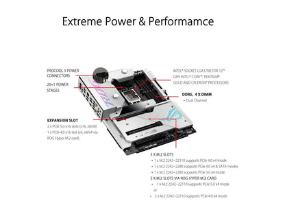 ASUS ROG Maximus Z690 Formula(WiFi 6E) LGA1700(Intel®12th&13th Gen) ATX gaming motherboard (PCIe® 5.0,DDR5,20+1 power stages,LiveDash 2â€?OLED,Five?M.2,1xPCIe 5.0 M.2, USB 3.2 Gen 2x2 front-panel connector with Quick Charge 4+ Support.
