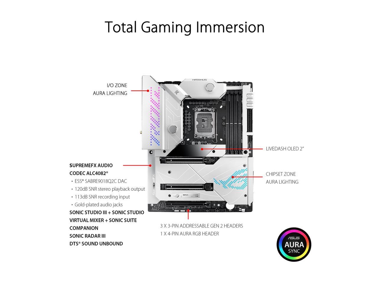 ASUS ROG Maximus Z690 Formula(WiFi 6E) LGA1700(Intel®12th&13th Gen) ATX gaming motherboard (PCIe® 5.0,DDR5,20+1 power stages,LiveDash 2â€?OLED,Five?M.2,1xPCIe 5.0 M.2, USB 3.2 Gen 2x2 front-panel connector with Quick Charge 4+ Support.
