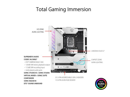 ASUS ROG Maximus Z690 Formula(WiFi 6E) LGA1700(Intel®12th&13th Gen) ATX gaming motherboard (PCIe® 5.0,DDR5,20+1 power stages,LiveDash 2â€?OLED,Five?M.2,1xPCIe 5.0 M.2, USB 3.2 Gen 2x2 front-panel connector with Quick Charge 4+ Support.