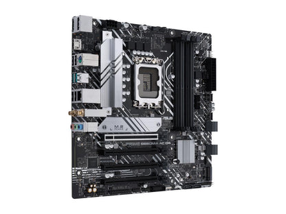 ASUS PRIME B660M-A AC D4 LGA 1700 (Intel 12th & 13th Gen) mATX Motherboard (PCIe 4.0, DDR4, 2x M.2 PCIe 4.0 slots, Wi-Fi 5, front USB 3.2 Gen 1 Type-C, USB 3.2 Gen 2 Type-A)