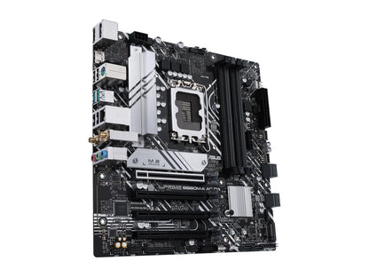 ASUS PRIME B660M-A AC D4 LGA 1700 (Intel 12th & 13th Gen) mATX Motherboard (PCIe 4.0, DDR4, 2x M.2 PCIe 4.0 slots, Wi-Fi 5, front USB 3.2 Gen 1 Type-C, USB 3.2 Gen 2 Type-A)