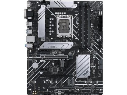 ASUS PRIME B660-PLUS D4 LGA 1700 (Intel 12th & 13th Gen) ATX Motherboard (PCIe 4.0, DDR4, 3xM.2 slots, 2.5Gb LAN, rear USB 3.2 Gen 2x2 Type-C, front USB 3.2 Gen 1 Type-C)