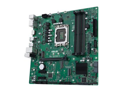 ASUS Pro Q670M-C-CSM LGA 1700 (Intel 12th & 13th Gen & Intel vPro) mATX Commercial Motherboard (PCIe 4.0, DDR5 4800, 2xNVMe SSD M.2 slots, 4xUSB 3.2 Gen 2 ports, front USB 3.2 Gen 1 Type-C)