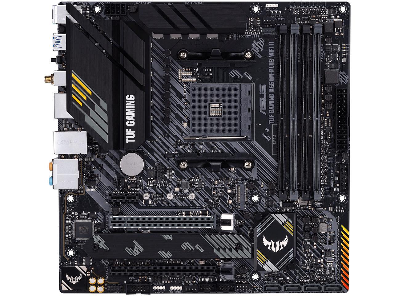 ASUS TUF GAMING B550M-PLUS WIFI II AM4 AMD B550 SATA 6Gb/s Micro ATX AMD Motherboard