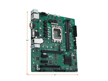 ASUS Pro H610M-CT D4-CSM LGA 1700 (Intel 12th & 13th Gen & Intel vPro) TCO-optimized Commercial Motherboard (PCIe 4.0, DDR4 3200, DP, HDMI, D-Sub, USB 3.2 Gen 2, M.2, M.2 key E slot, TPM IC onboard)