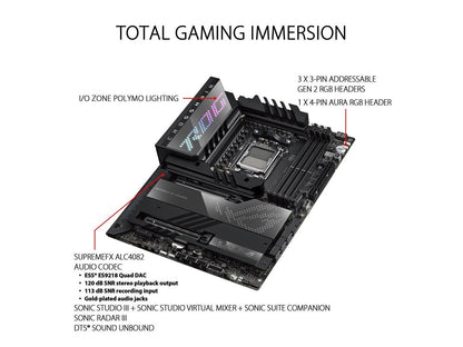 ASUS ROG CROSSHAIR X670E HERO (WiFi 6E) Socket AM5 (LGA 1718) Ryzen 7000 gaming motherboard (18 + 2 power stages, PCIe 5.0, DDR5 support, five M.2 slots, USB 3.2 Gen 2x2 front-panel connector with Quick Charge 4+, USB4, Wi-Fi 6E)