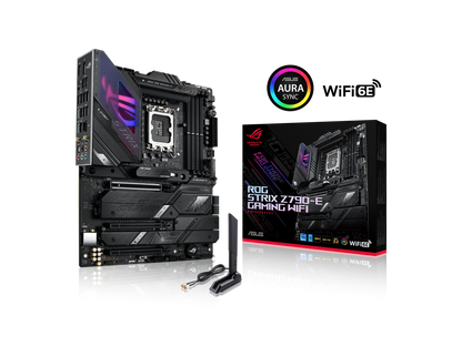 ASUS ROG Strix Z790-E Gaming WiFi 6E LGA 1700 (Intel 12th&13th Gen) ATX Gaming Motherboard (PCIe 5.0, DDR5, 18+1 Power Stages, 2.5Gb LAN, Bluetooth 5.2, Thunderbolt 4, Support up to 5xM.2, 1xPCIe 5.0 M.2, Front Panel USB 3.2 Gen 2x2 Type-C)