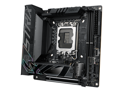 ASUS ROG Strix Z790-I Gaming WiFi 6E LGA 1700 (Intel®13th&12th Gen) mini-ITX gaming motherboard (PCIe 5.0,DDR5,10+1 power stages,Thunderbolt 4,2.5 Gb LAN,USB 3.2 Gen 2x2 front panel Type-C,2x M.2/NVMe SSD)