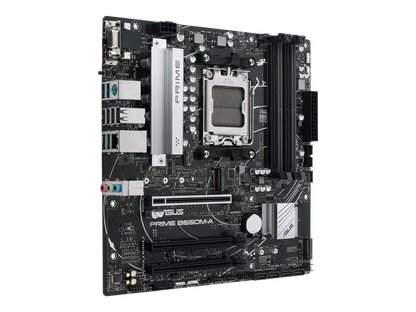 ASUS PRIME B650M-A-CSM Micro-ATX commercial motherboard, DDR5, PCIe 5.0 M.2 support, Realtek 2.5Gb Ethernet, DisplayPort, VGA, HDMI®, SATA 6 Gbps, USB 3.2 Gen 2 ports, front USB 3.2 Gen 1 Type-C®, BIOS FlashBack™, Arua Sync