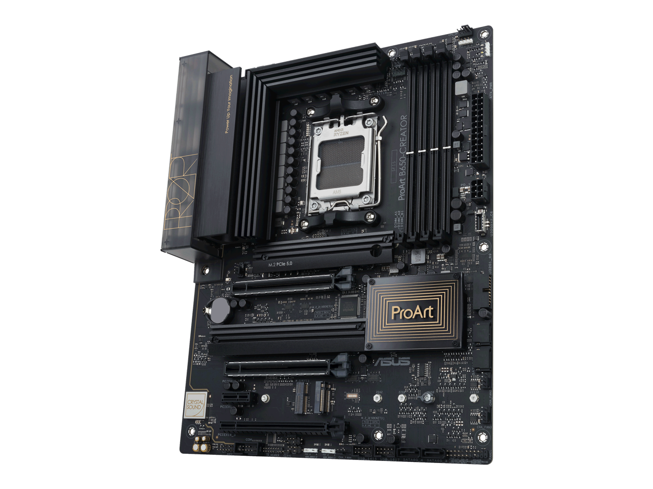 ASUS ProArt B650-Creator Socket AM5 (LGA 1718) Ryzen 7000 ATX content creator motherboard(PCIe 5.0,DDR5,M.2 slot supports PCIe 5.0, 2.5G & 1G LAN, USB 3.2 Gen2 Type-C front panel connector with Quick charge 4+)