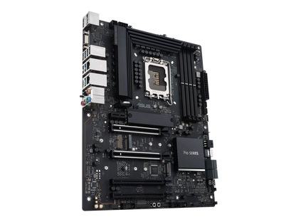Pro WS W680-ACE Intel W680 LGA 1700 ATX workstation motherboard, dual PCIe 5.0x16 slot, DDR5, ECC memory and XMP support, dual Intel 2.5 Gb Lan, 3xPCIe 4.0 M.2 slots, USB 3.2 Gen 2x2 front panel connector, SlimSAS(SATA RAID0,1,5,10 Suppoort