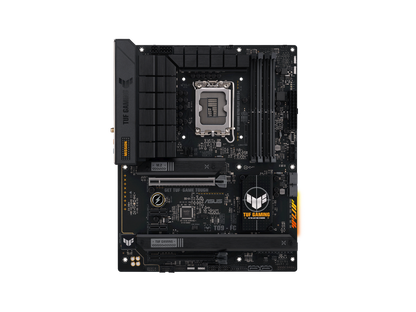 ASUS TUF GAMING B760-PLUS WIFI D4 Intel B760 (13th and 12th Gen) LGA 1700 ATX motherboard with PCIe 5.0, three PCIe 4.0 M.2 slots, DDR4, Realtek 2.5Gb Ethernet, DisplayPort, HDMI, SATA 6 Gbps, USB 3.2 Gen 2x2 Type-C
