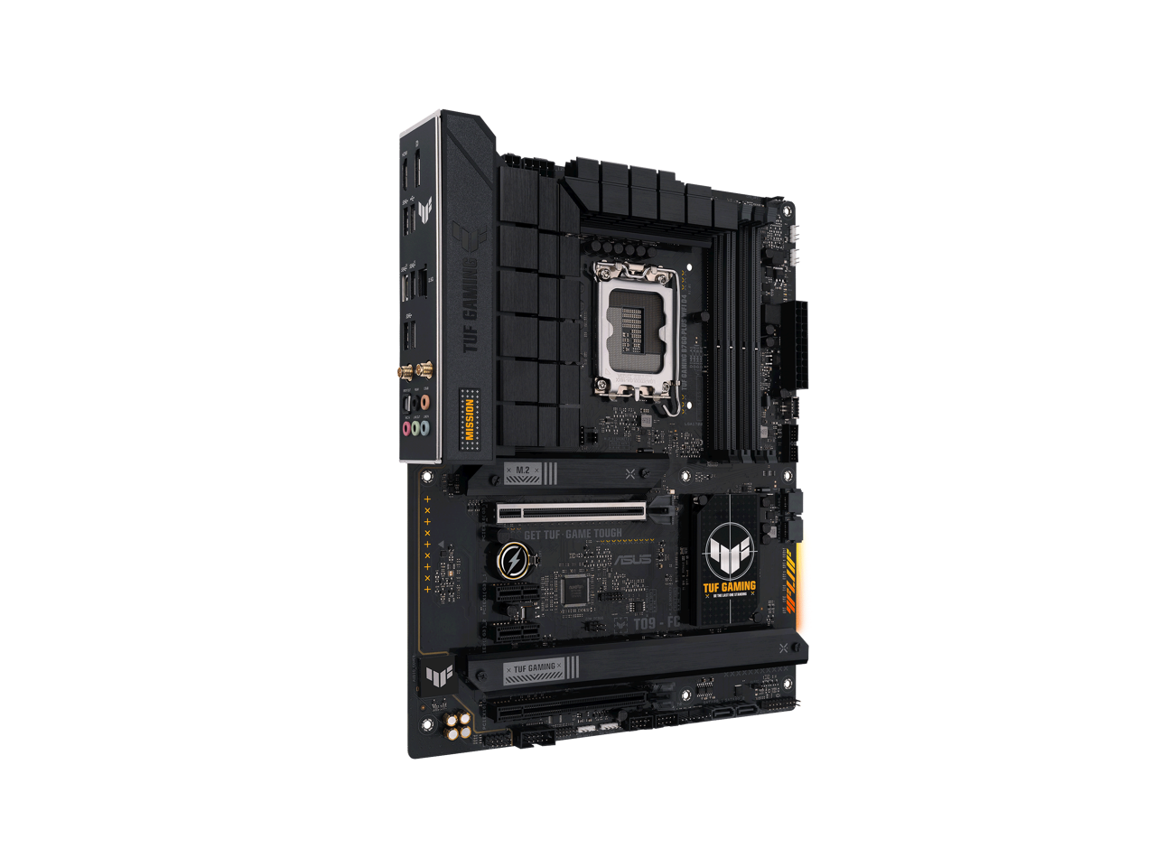 ASUS TUF GAMING B760-PLUS WIFI D4 Intel B760 (13th and 12th Gen) LGA 1700 ATX motherboard with PCIe 5.0, three PCIe 4.0 M.2 slots, DDR4, Realtek 2.5Gb Ethernet, DisplayPort, HDMI, SATA 6 Gbps, USB 3.2 Gen 2x2 Type-C