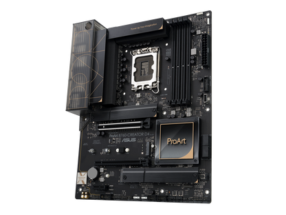 ASUS ProArt B760-CREATOR D4 Intel LGA 1700(13th and 12th Gen) ATX content creator motherboard, 12+1 power stages, DDR4, PCIe 5.0, three M.2 slots, 2.5 Gb & 1 Gb LAN, USB 3.2 Gen 2x2 Type-C front-panel connector, Thunderbolt (USB4®) header