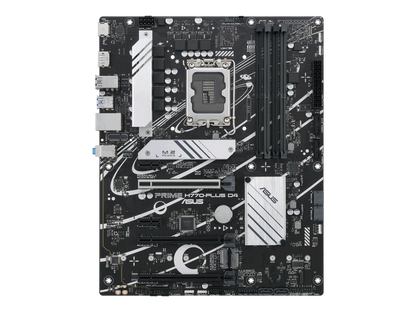 ASUS Prime H770-PLUS D4 Intel H770( 13th and 12th Gen) LGA 1700 ATX motherboard with PCIe 5.0, 3xPCIe 4.0 M.2 slots, DDR4, 2.5Gb LAN, DisplayPort, HDMI, USB 3.2 Gen 2 Type-C, Thunderbolt™ (USB4) support, Aura Sync