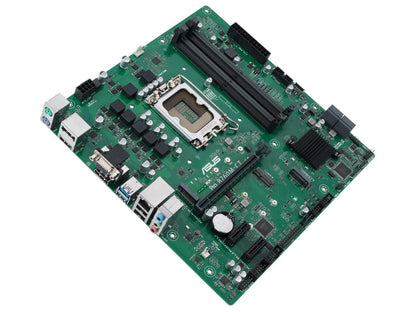 ASUS Pro B760M-CT-CSM Intel socket LGA1700 for 13th&12th Gen Intel processors mATX commercial motherboard,DDR5,PCIe 4.0,two M.2 PCIe 4.0 slots, front USB 3.2 Gen 1 Type-C, dual Display ports, HDMI, D-Sub,TPM IC onboard, Q-LED Core