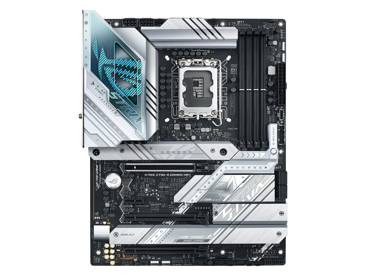 ASUS ROG Strix Z790-A Gaming WiFi LGA 1700(Intel 12th Gen&13th Gen) ATX gaming motherboard(16 + 1 power stages, DDR5, four M.2 slots, PCIe 5.0, WiFi 6E, USB 3.2 Gen 2x2 Type-C with PD 3.0 up to 30W, Aura Sync RGB)