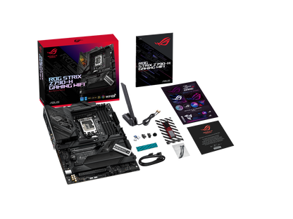 ASUS ROG STRIX Z790-H Gaming (WiFi 6E) LGA 1700(Intel12th&13th Gen) ATX gaming motherboard(DDR5 up to 7800 MT/s, PCIe 5.0 x16 SafeSlot with Q-Release, 4xPCIe 4.0 M.2 slots,USB 3.2 Gen 2x2 Type-C,front-panel connector, AI Motherboard)