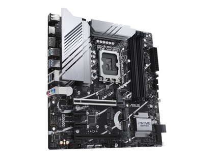 ASUS Prime Z790M-Plus LGA 1700(Intel 12th&13th Gen) microATX motherboard (PCIe 5.0, 3xM.2 slots, 10+1 DrMOS, DDR5,1 Gb LAN, DP, USB 3.2 Gen 2x2 Type-C®,front USB 3.2 Gen 1 Type-C, Thunderbolt™ (USB4) support)