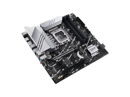 ASUS Prime Z790M-Plus LGA 1700(Intel 12th&13th Gen) microATX motherboard (PCIe 5.0, 3xM.2 slots, 10+1 DrMOS, DDR5,1 Gb LAN, DP, USB 3.2 Gen 2x2 Type-C®,front USB 3.2 Gen 1 Type-C, Thunderbolt™ (USB4) support)