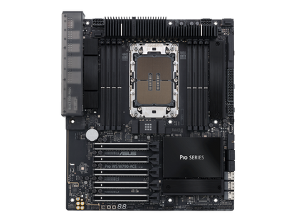 ASUS Pro WS W790-ACE Intel® W790 (LGA 4677) CEB workstation motherboard, PCIe 5.0 x16, M.2, 10G and 2.5G LAN, Server-grade Remote Management, 12+1+1 power stages, front and Rear USB 3.2 Gen 2x2 Type-C