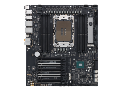 ASUS Pro WS W790-ACE Intel® W790 (LGA 4677) CEB workstation motherboard, PCIe 5.0 x16, M.2, 10G and 2.5G LAN, Server-grade Remote Management, 12+1+1 power stages, front and Rear USB 3.2 Gen 2x2 Type-C