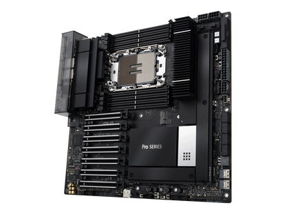 ASUS Pro WS W790 SAGE SE Intel W790 (LGA 4677) CEB, PCIe 5.0,7 PCIe 5.0 x16 slots,M.2 PCIe 4.0 slots,12+1+1 DrMOS, DDR5 R-DIMM, Dual 10G BMC LAN, LAN Server-grade Remote Management, 14+1+1 power stages, front and Rear USB 3.2 Gen 2x2 Type C