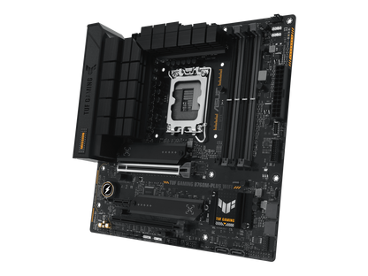 ASUS TUF GAMING B760M-PLUS WIFI Intel B760 (13th and 12th Gen) LGA 1700 mATX motherboard with PCIe 5.0, 2xPCIe 4.0 M.2 slots, DDR5, Realtek 2.5Gb Ethernet, DisplayPort, HDMI, USB 3.2 Gen 2x2 Type-C