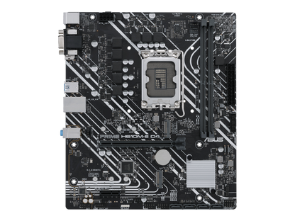 ASUS PRIME H610M-E D4-CSM LGA 1700(Intel 12th&13th Gen) mATX commercial motherboard (PCIe 4.0,DDR4,2xM.2 slots,1Gb LAN,DisplayPort/HDMI/D-Sub,USB 3.2 Gen 1 ports,COM header, RGB header,ACCE