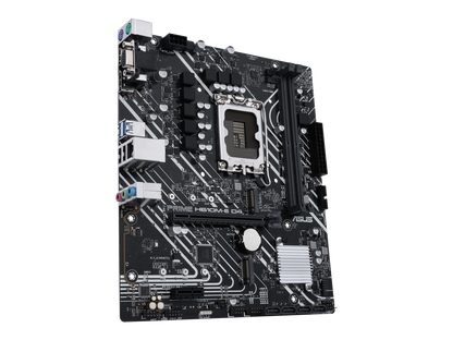 ASUS PRIME H610M-E D4-CSM LGA 1700(Intel 12th&13th Gen) mATX commercial motherboard (PCIe 4.0,DDR4,2xM.2 slots,1Gb LAN,DisplayPort/HDMI/D-Sub,USB 3.2 Gen 1 ports,COM header, RGB header,ACCE