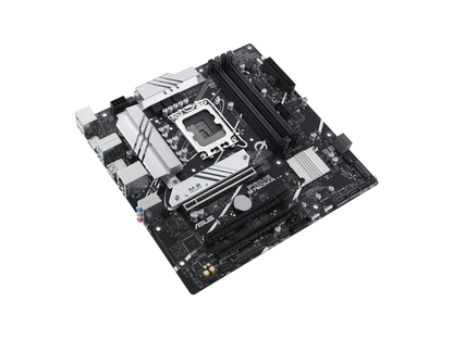 ASUS PRIME B760M-A Intel B760 (LGA 1700)((13th and 12th Gen) mATX motherboard, PCIe 4.0,DDR5, two M.2 slots, Realtek 2.5Gb Ethernet, DisplayPort, Dual HDMI, SATA 6 Gbps, rear USB 3.2 Gen 2, front U