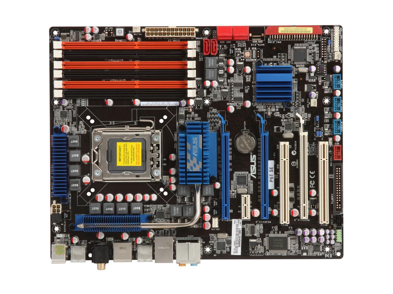 ASUS P6T SE LGA 1366 Intel X58 ATX Intel Motherboard