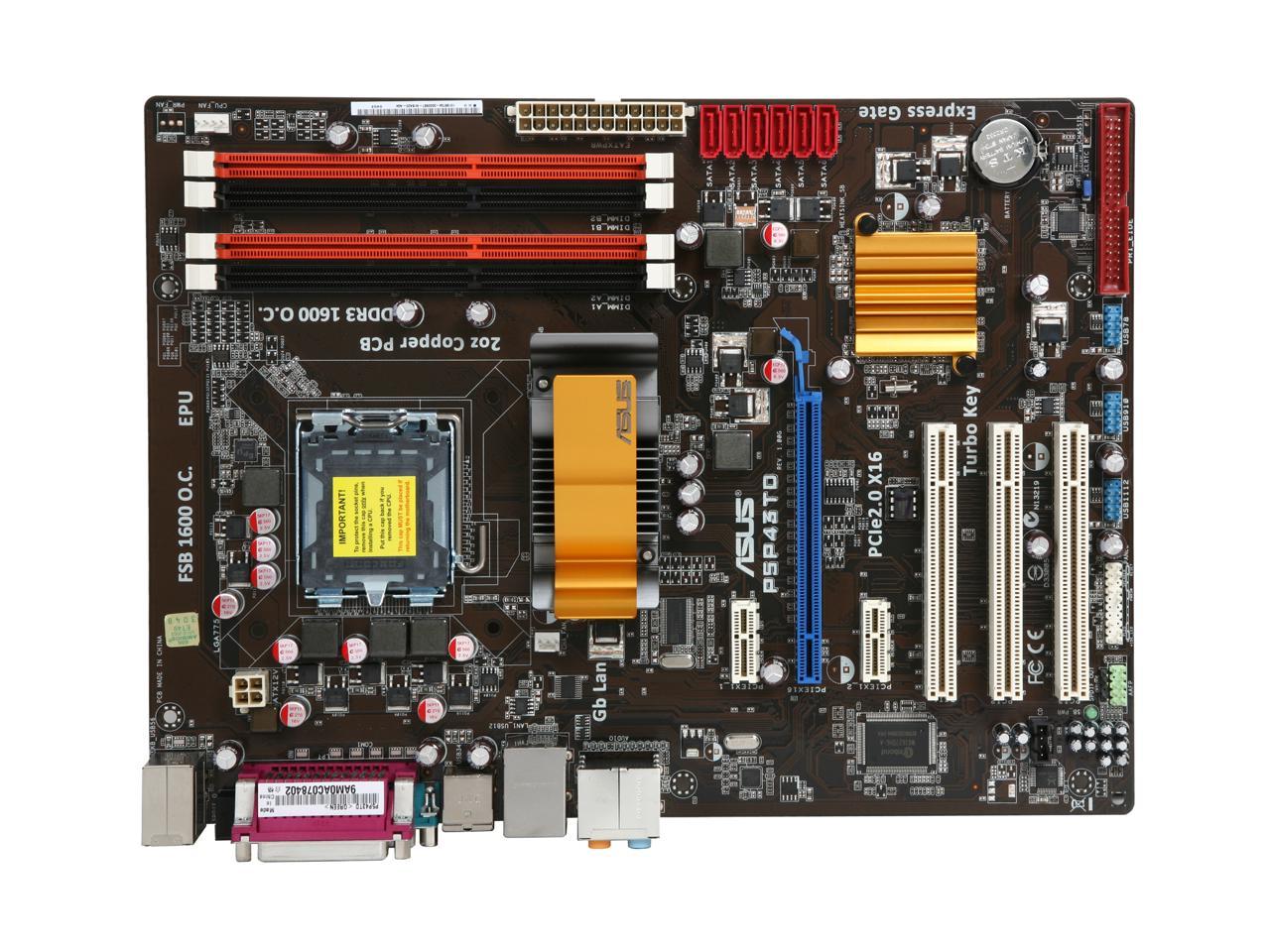ASUS P5P43TD LGA 775 Intel P43 ATX Intel Motherboard