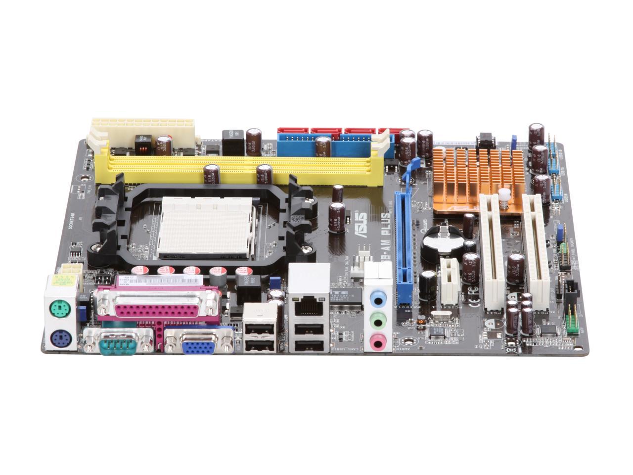 ASUS M2N68-AM PLUS AM3/AM2+/AM2 NVIDIA Geforce 7025/nForce 630a Micro ATX AMD Motherboard